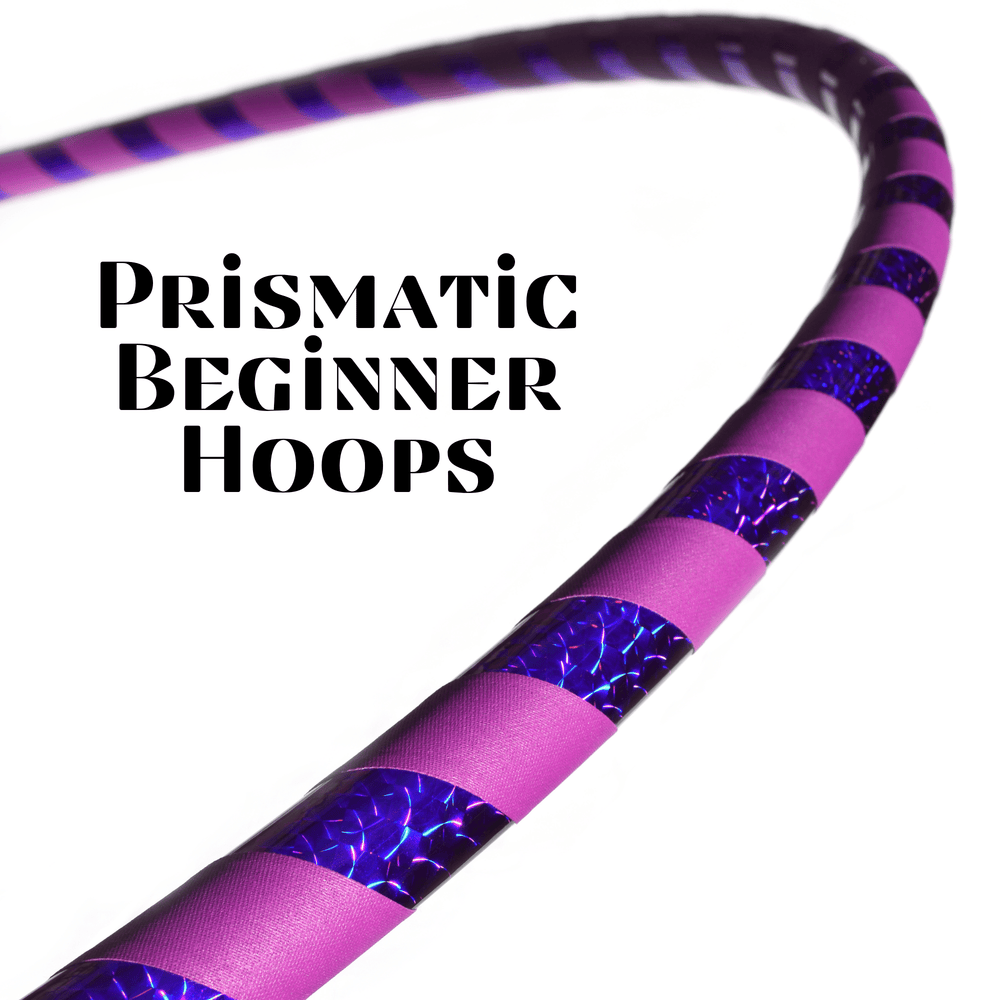 Beginner & Weighted Fitness Taped Beginner Hula Hoops | Mirror, Holographic, & Prism Deco Tapes + Gaffer Grip Tape