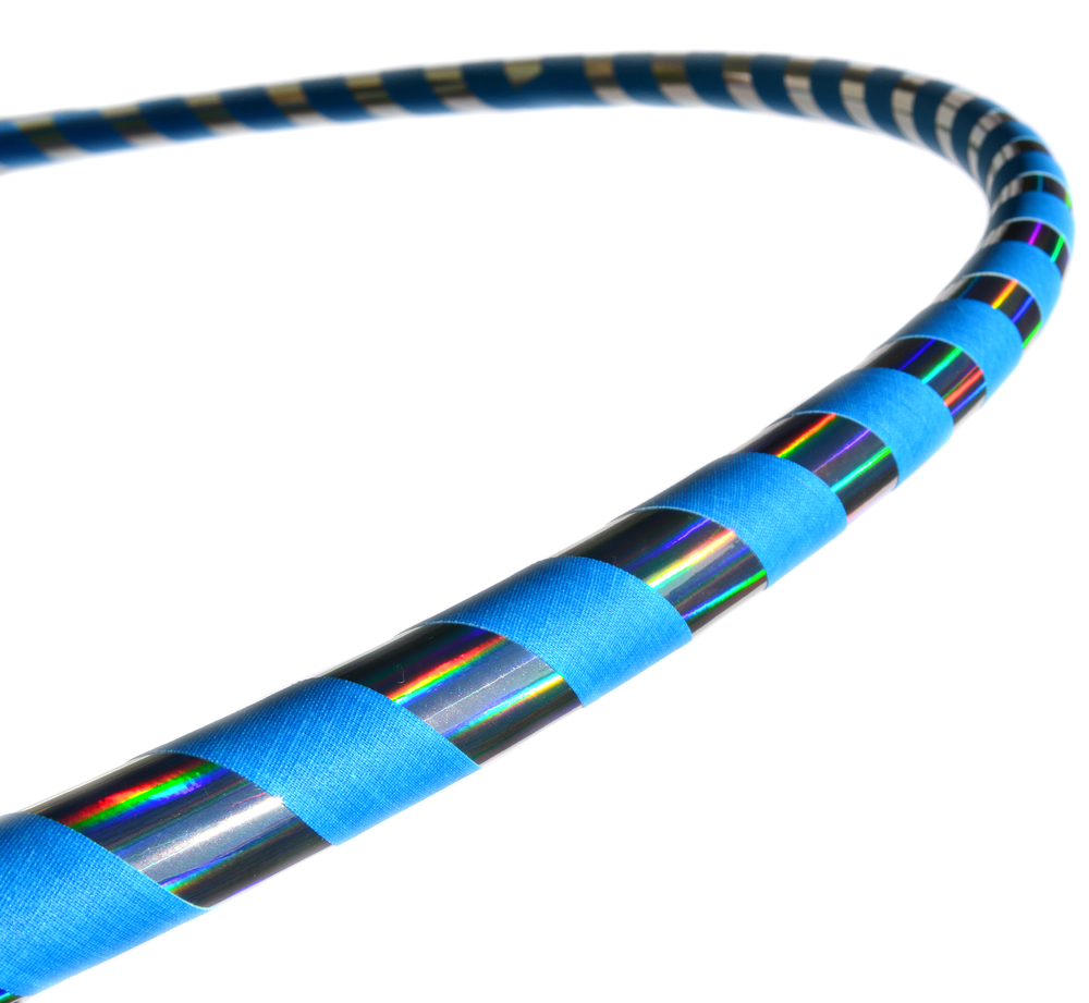 Beginner & Weighted Fitness Taped Beginner Hula Hoops | Mirror, Holographic, & Prism Deco Tapes + Gaffer Grip Tape