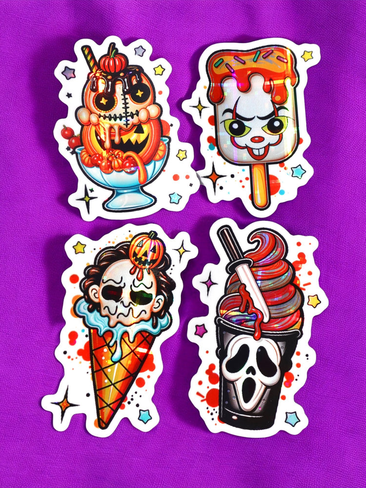 Horror Ice cream Halloween Sticker Pack (Online Order Only)