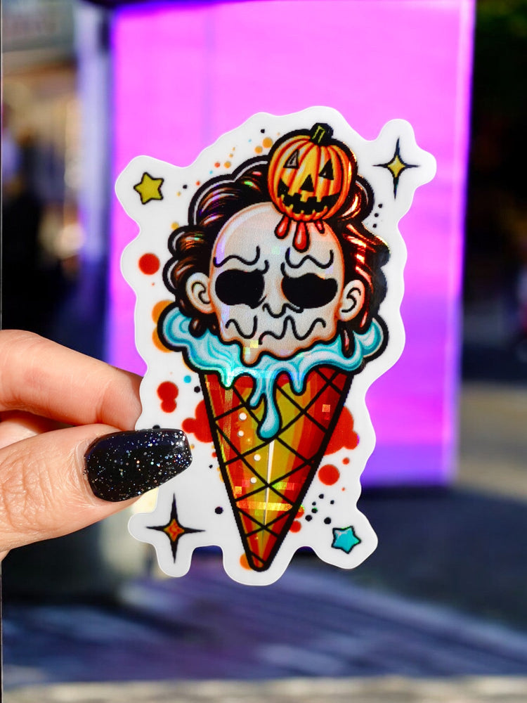 Horror Sundae Halloween Sticker (Online Order Only)