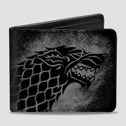 House Stark Game of Thrones Bi-Fold Wallet (Online Order Only)