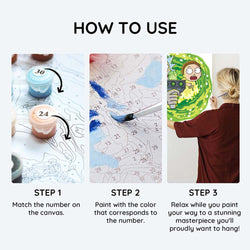 Rick & Morty - Paint By Numbers Kit (ONLINE ORDER ONLY)