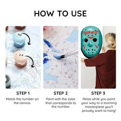 Jason's Mask - Paint By Numbers Kit (ONLINE ORDER ONLY)