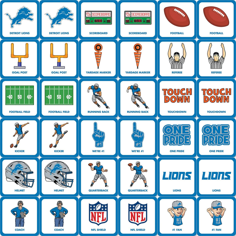 Detroit Lions Matching Game