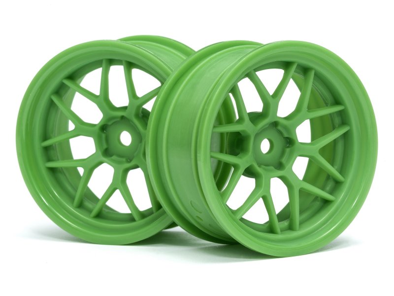 HPI Racing Tech 7 Wheel Green 52X26mm 6mm Offset (2pcs) (ONLINE ORDER ONLY)