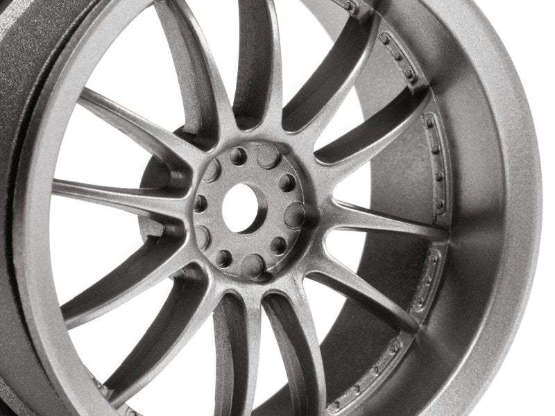 HPI Racing Work XSA 02C Wheel 26mm Light Gunmental (3mm/2pcs) (ONLINE ORDER ONLY)