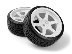 HPI Racing Falken Azenis Drft Tire/HRE C106 Wheel White 4pcs 160248 (ONLINE ORDER ONLY)