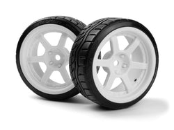 HPI Racing Falken Azenis Drft Tire/HRE C106 Wheel White 4pcs 160248 (ONLINE ORDER ONLY)
