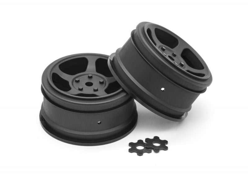 HPI Racing Vintage TA2 26mm Black 0mm Offset (2pcs) (ONLINE ORDER ONLY)