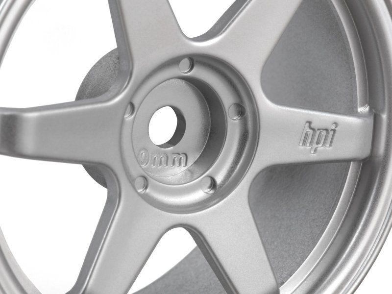 HPI Racing TE37 Wheel 26mm Matte Chrome (0mm Offset) 160751 (ONLINE ORDER ONLY)