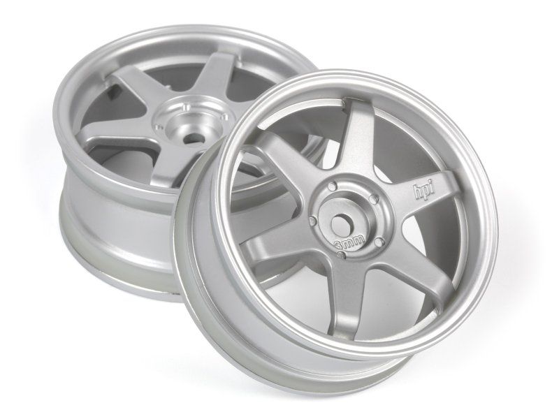 HPI Racing TE37 Wheel 26mm Matte Chrome (3mm Offset) 160752 (ONLINE ORDER ONLY)