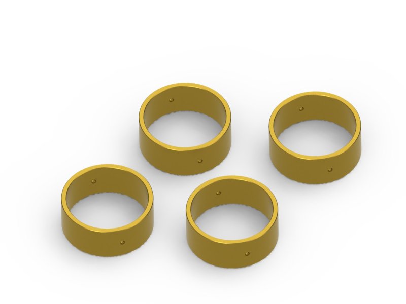 HPI Racing Wheel Weight Set (Brass / 4pcs), for Venture18 161155 (ONLINE ORDER ONLY)