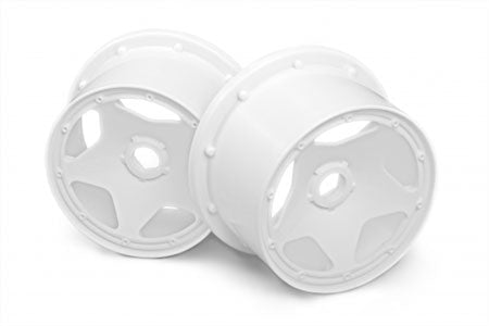 HPI Racing Super Star Wheel White 120X75mm (2pcs) Baja 5B (ONLINE ORDER ONLY)