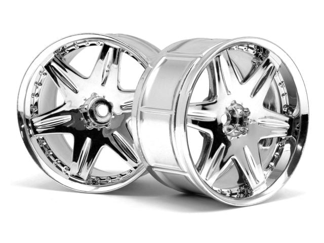 HPI Racing LP35 Wheel Work LS406 Chrome (2pcs) 3345 (ONLINE ORDER ONLY)