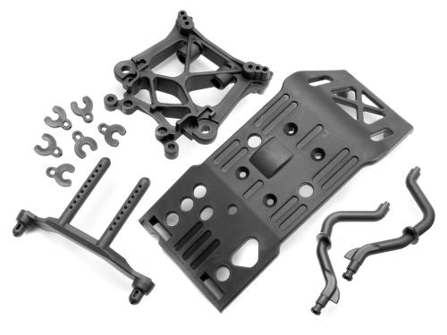 HPI Racing Skid Plate/Body Mount Savage X Shock Tower Set (ONLINE ORDER ONLY)