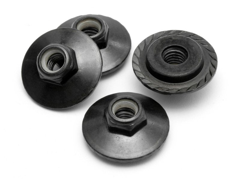 HPI Racing Flanged Lock Nut M5X8mm Black (4pcs) (ONLINE ORDER ONLY)