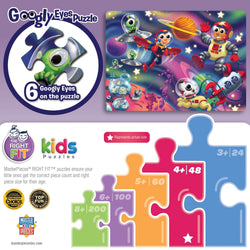 Googly Eyes - Astronauts in Outer Space 48 Piece Jigsaw Puzzle