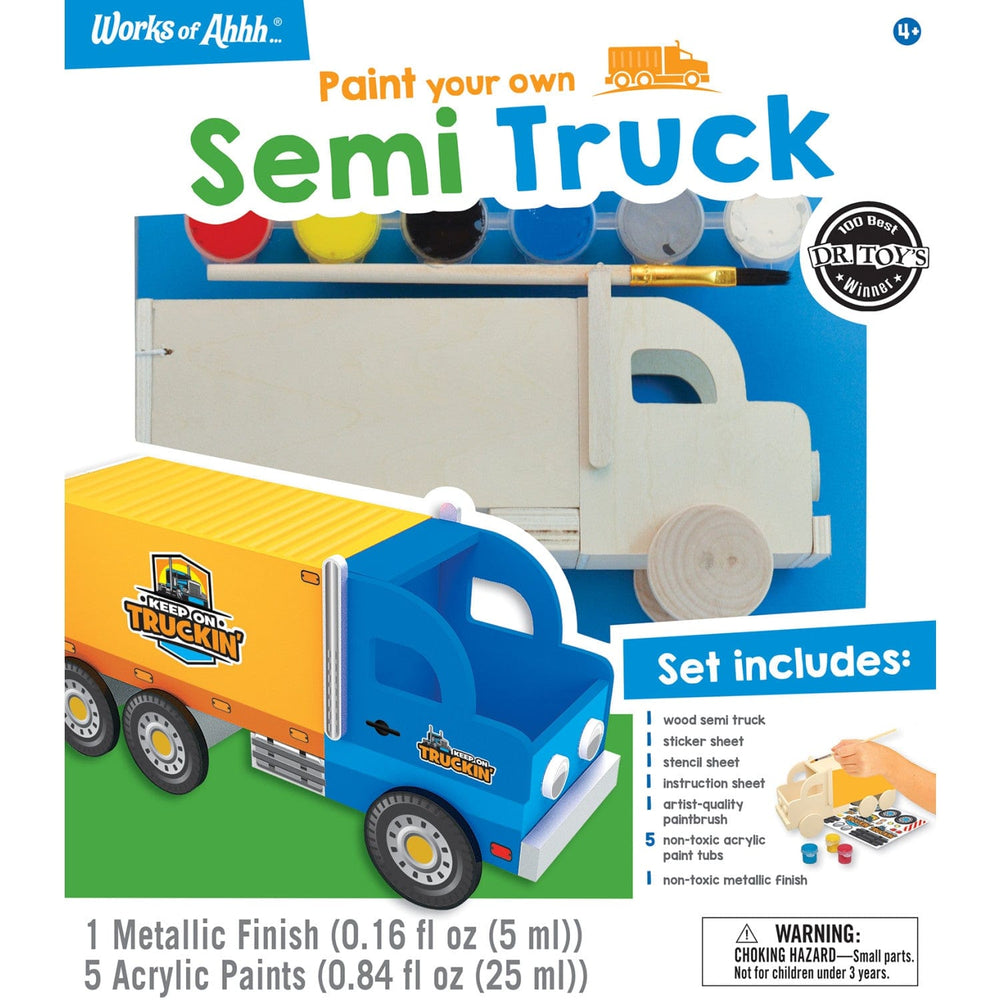 Semi Truck Wood Paint Set (ONLINE ORDER ONLY)