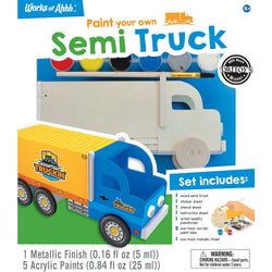 Semi Truck Wood Paint Set (ONLINE ORDER ONLY)