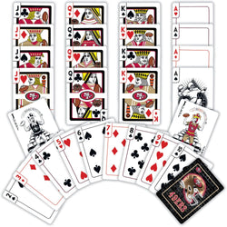 San Francisco 49ers Neon Playing Cards - 54 Card Deck