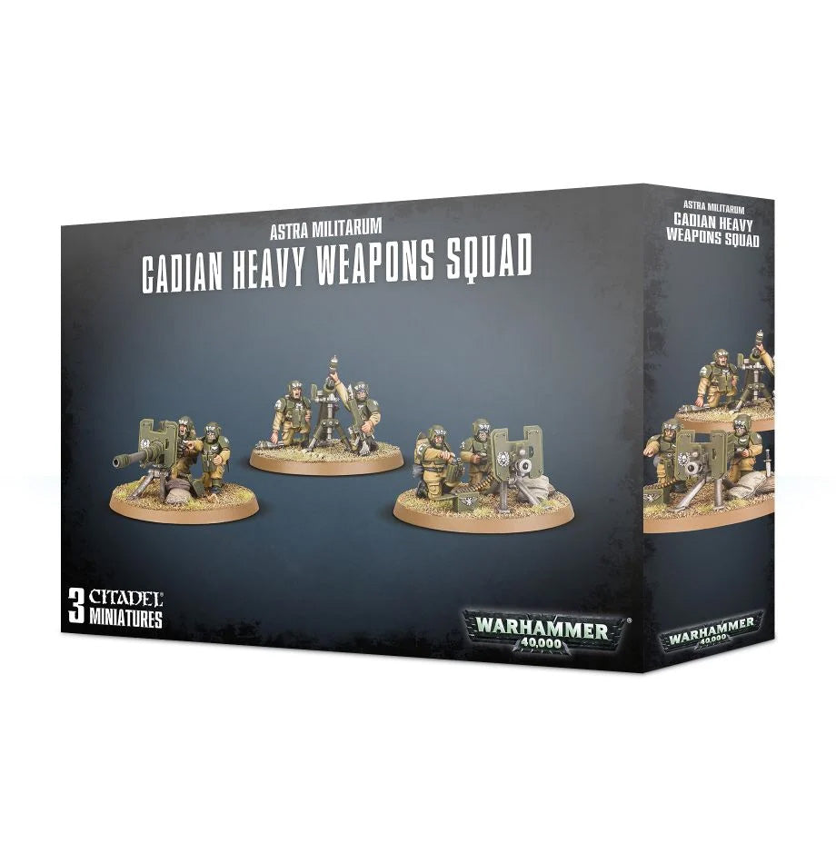 Warhammer 40k Astra Militarum Cadian Heavy Weapon Squad (ONLINE ORDER ONLY)