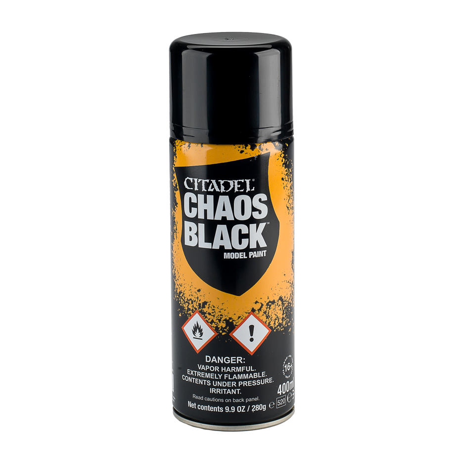 Citadel Color: Spray - Chaos Black (ONLINE ORDER ONLY)
