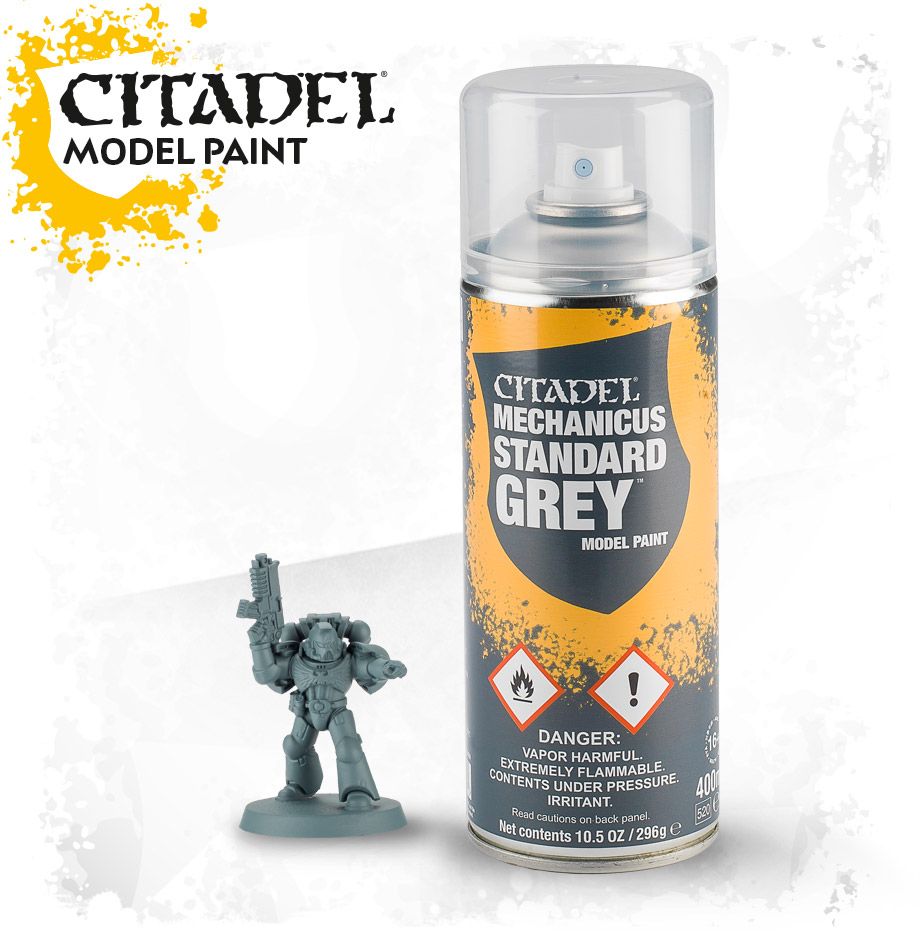 Citadel Color: Spray - Mechanicus Standard Grey Spray (ONLINE ORDER ONLY)
