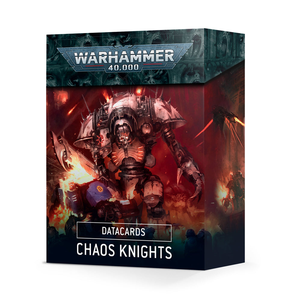 Warhammer 40K: Chaos Knights - Datacards (ONLINE ORDER ONLY)