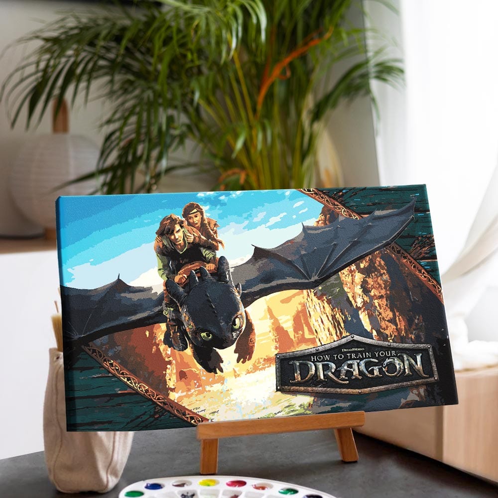 How to Train Your Dragon - Paint By Numbers Kit (ONLINE ORDER ONLY)