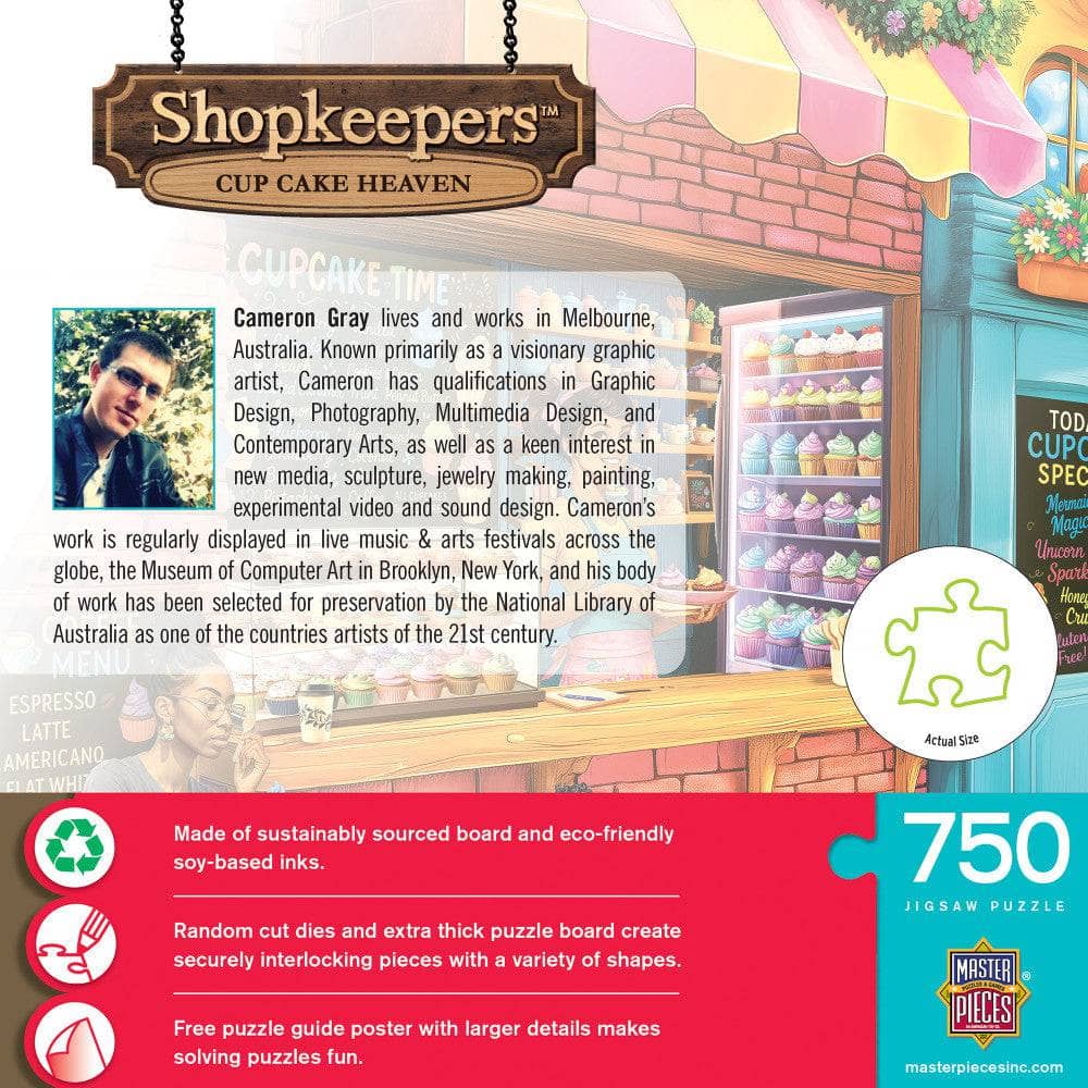 Shopkeepers - Cupcake Heaven 750 Piece Jigsaw Puzzle