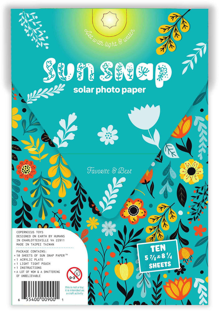 Sun Snap Photo Paper: Sunshine & Creativity - 5.8x8.3” (ONLINE ORDER ONLY)