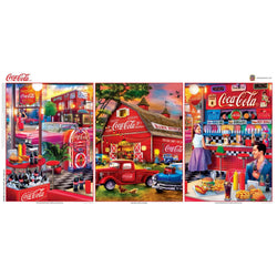 Coca-Cola - 500 Piece Jigsaw Puzzles 3 Pack (ONLINE ORDER ONLY)