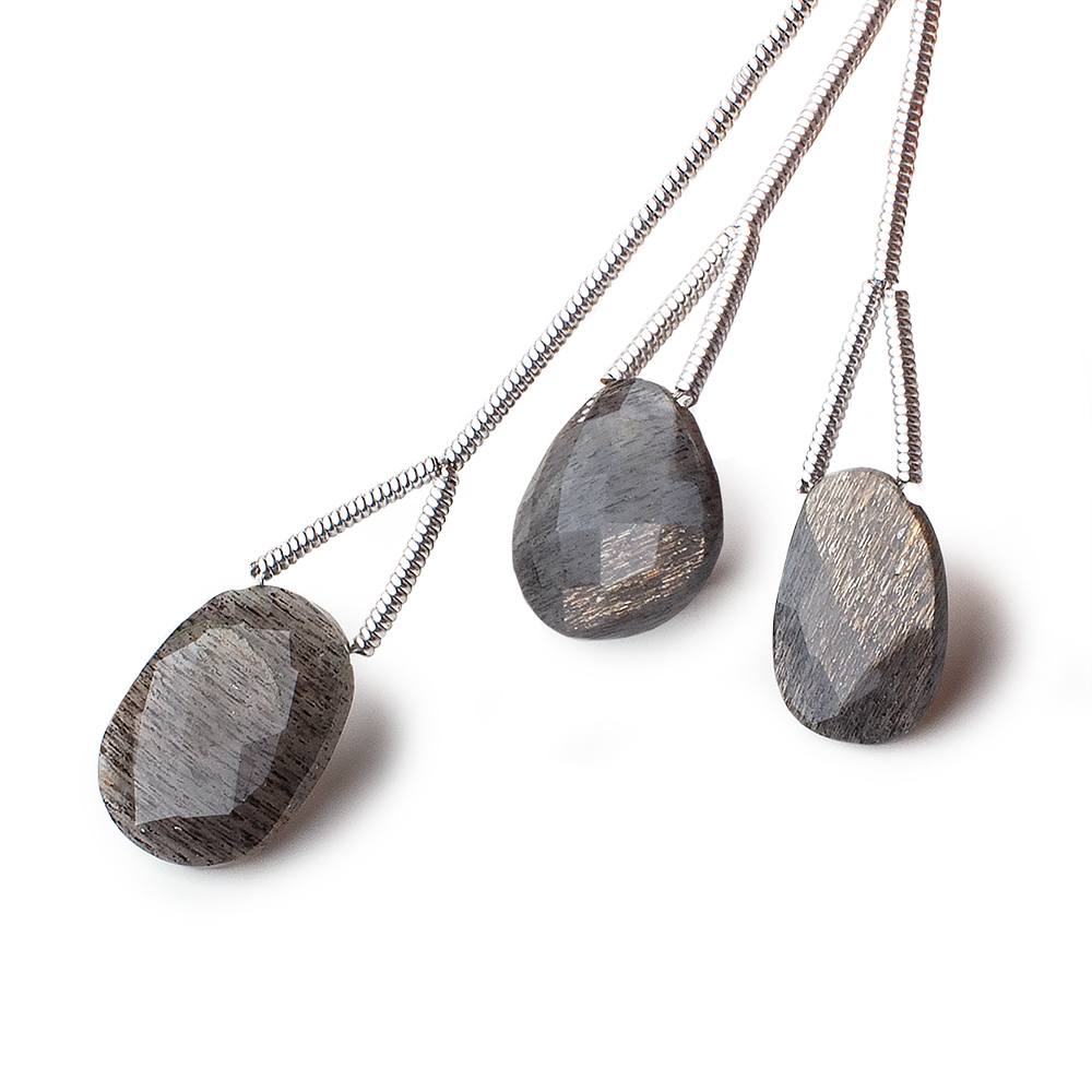 Hypersthene Focal Bead Modified Cushion, Set of 3 (ONLINE ORDER ONLY)