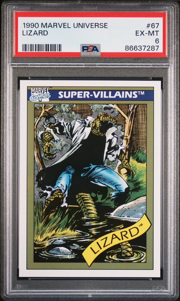 1990 MARVEL UNIVERSE LIZARD  #67 - PSA 6 (Online Order Only)