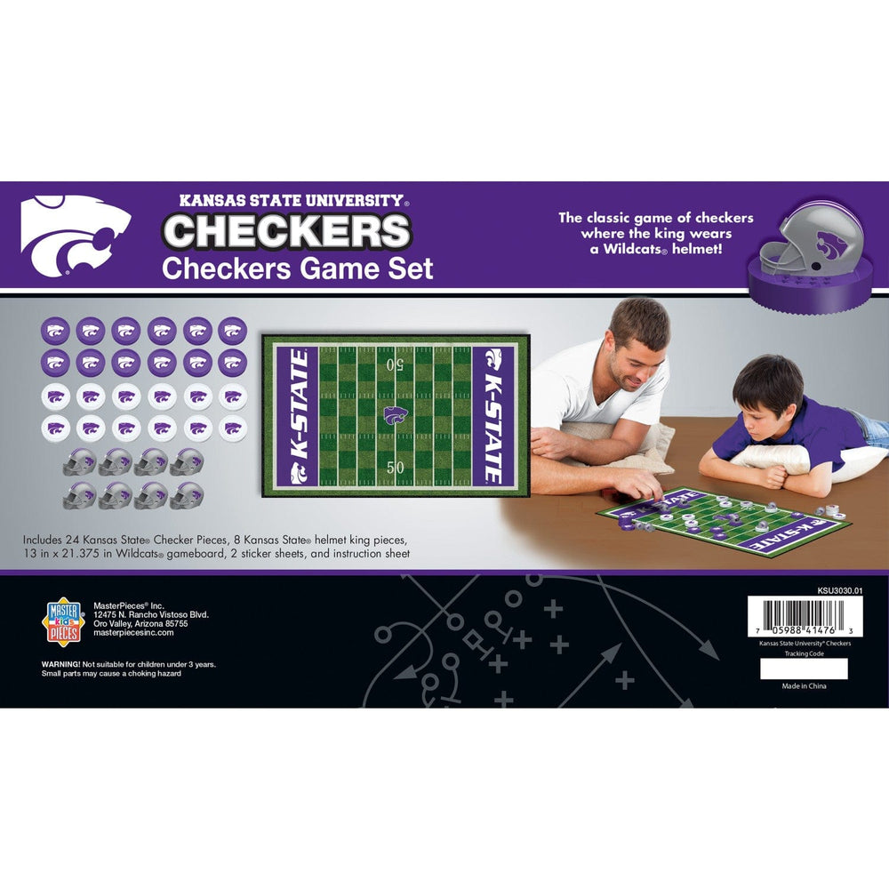 Kansas State Wildcats Checkers Board Game (ONLINE ORDER ONLY)