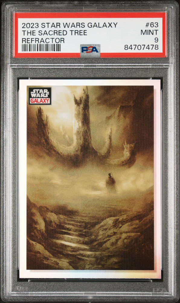 2023 TOPPS CHROME STAR WARS GALAXY THE SACRED TREE REFRACTOR #63 - PSA 9 (Online Order Only)