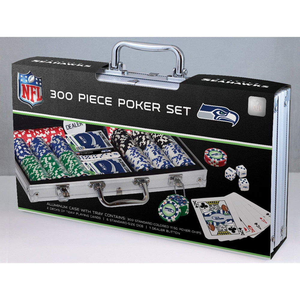 Seattle Seahawks 300 Piece Poker Set (ONLINE ORDER ONLY)