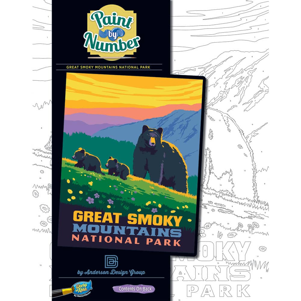 National Parks - Great Smoky Mountains Paint by Number (ONLINE ORDER ONLY)