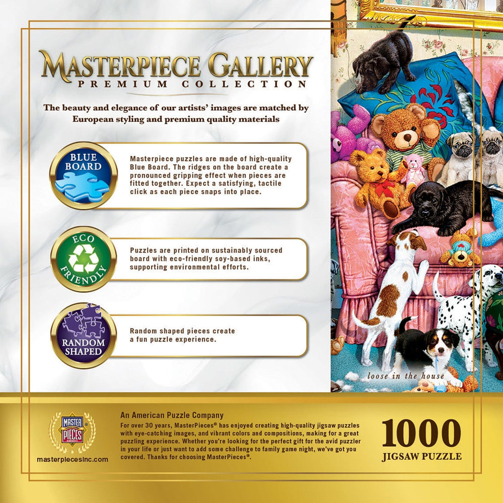 Masterpiece Gallery - Loose in the House 1000 Piece Jigsaw Puzzle (ONLINE ORDER ONLY)