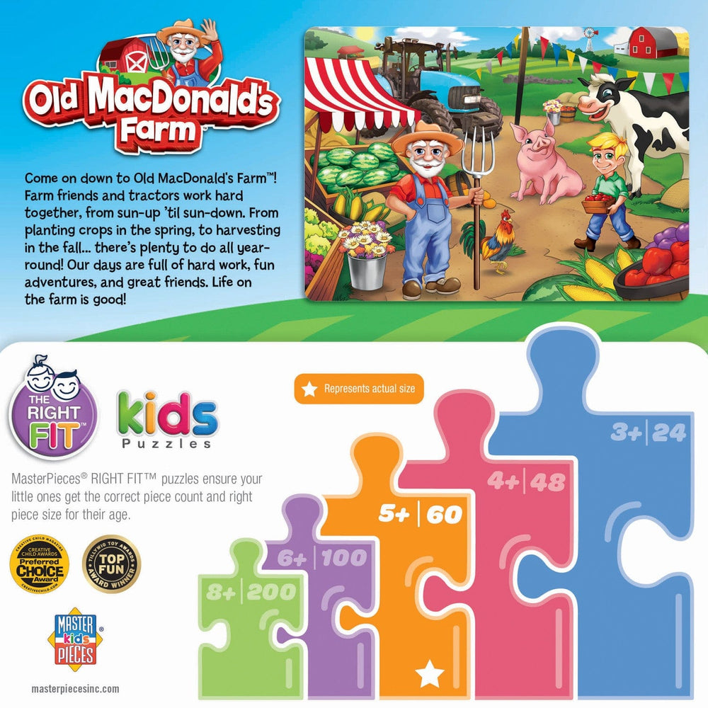 Old MacDonald's Farm - Market Day 60 Piece Jigsaw Puzzle (ONLINE ORDER ONLY)