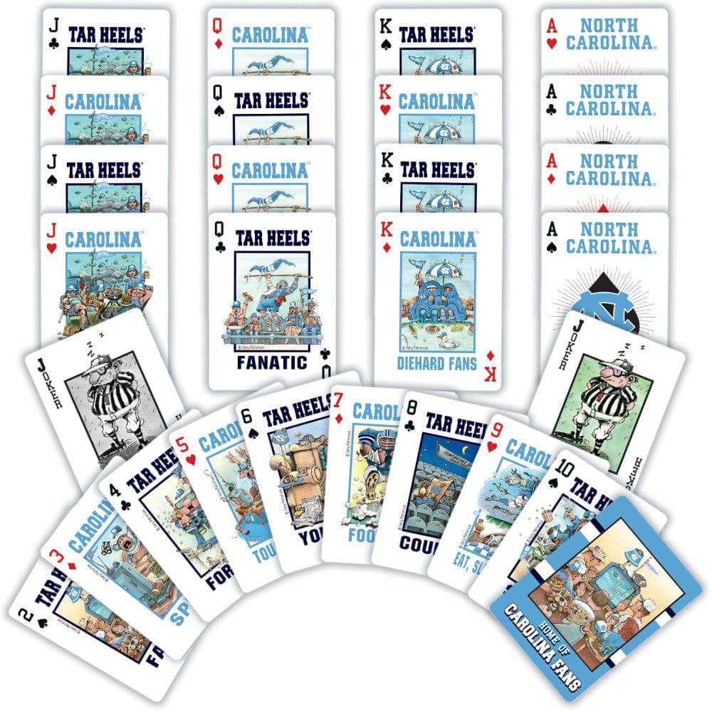 UNC Tar Heels Fan Deck Playing Cards - 54 Card Deck (ONLINE ORDER ONLY)