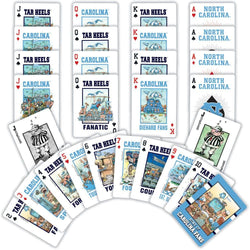 UNC Tar Heels Fan Deck Playing Cards - 54 Card Deck (ONLINE ORDER ONLY)