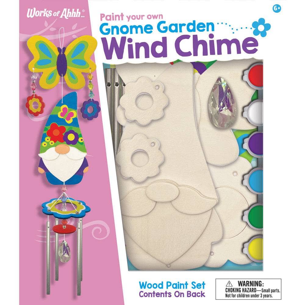 Gnome Garden Wind Chime Wood Craft & Paint Kit (ONLINE ORDER ONLY)