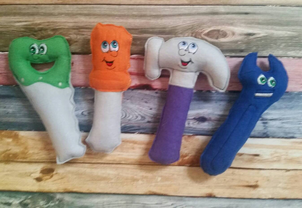 Tool set for kids - Soft tools - play tools - Toddler Toy - learning toy - preschool - plushie - photography prop - present for kids (ONLINE ORDER ONLY)