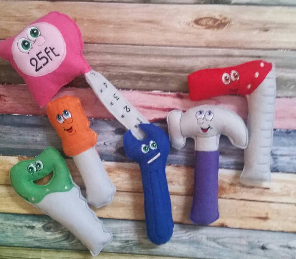 Tool set for kids - Soft tools - play tools - Toddler Toy - learning toy - preschool - plushie - photography prop - present for kids (ONLINE ORDER ONLY)