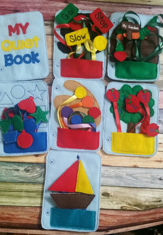 Quiet Book, Birthday Gift, Grandson Gift (ONLINE ORDER ONLY)