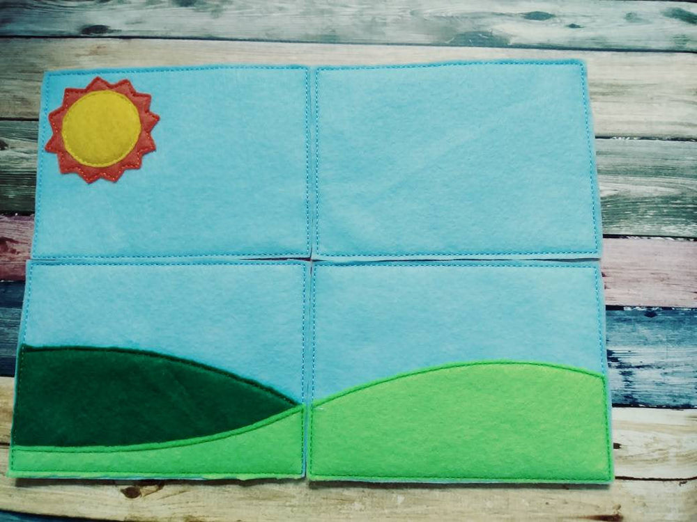Felt Farm - Playset - felt board - Quiet toy - Learning - Educational Toy - Barn - Farm Animals - farm play set - pretend play - eieio (ONLINE ORDER ONLY)