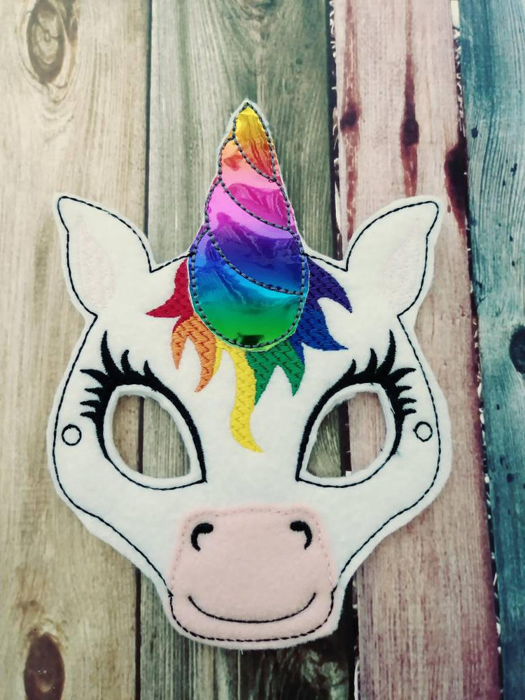 Felt Unicorn Mask - Rainbow Unicorn- magical (ONLINE ORDER ONLY)