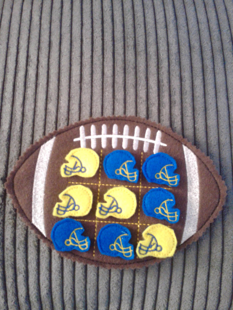 Football Tic Tac Toe - Pick Your Team Colors - Strategy - classic game - quiet game - team - educational (ONLINE ORDER ONLY)
