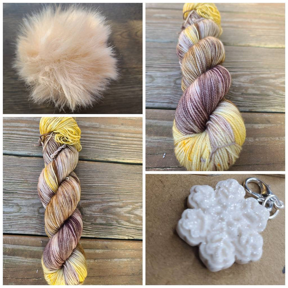 Woolen Winter Hat kits/pom/snowflake charm (ONLINE ORDER ONLY)